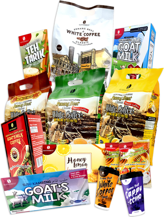 The full BERTAMBEST Penang Best product family
